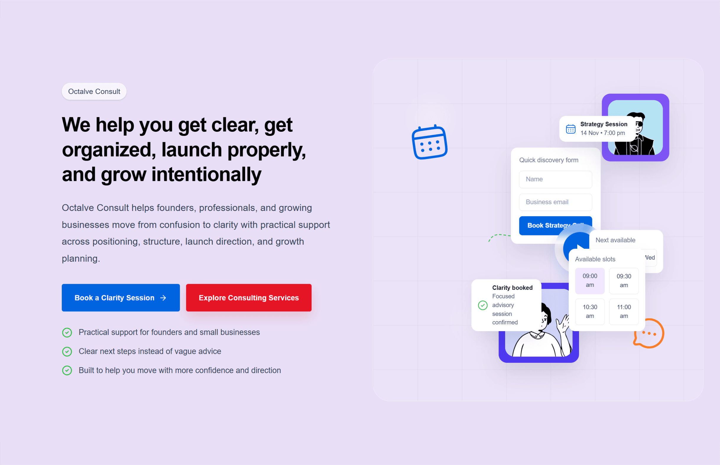 Get clarity, direction, and structure for your business